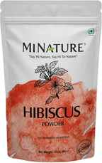minature 100% Pure Hibiscus (Gudhal) Powder 227g (8oz) | 100% Natural (Sabdariffa) Powder for Hair Care, Face Pack, Tea & DIY Herbal Remedies