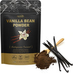 TALCUFON Madagascar Ground Vanilla Bean Powder, 100% Ground Vanilla Beans, No Fillers and Additives, Gluten Free, Non-GMO Great for Coffee, Baking, Shakes 2.5 Oz
