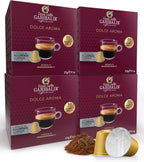 Gran Caffè Garibaldi Espresso Pods, Italian Roasted Coffee, Compatible Nespresso Original Line Machines, Nitrogen Flushed, Intense Aroma, Full-Bodied Crema - Dolce Aroma 200 Aluminum Cups