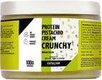 EATALIAN by AMZ BETTER Spreadable Crunchy Pistachio Protein Cream 17.63 oz/ 500 gr, Pistachio Cream with Grains, Protein Paste, Sweet Taste, Ideal on Bread Excellent for Dubai Chocolate, Made in Italy
