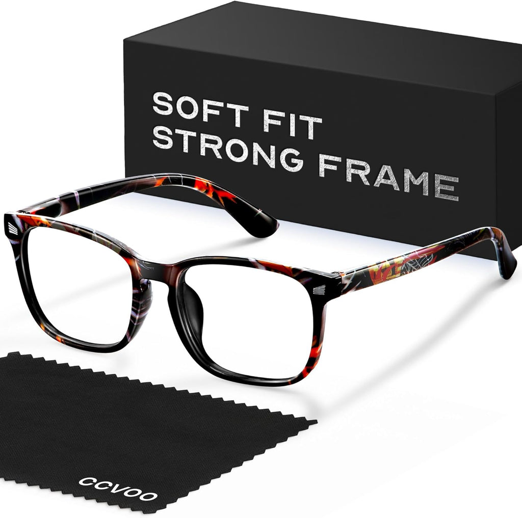 CCVOO Reading Glasses for Women +3.5, Eyeglasses, Blue Light Readers for Women/Men, Computer Eye Glasses, Cheaters