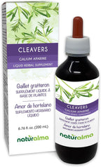 Naturalma Cleavers or Clivers (Galium aparine) herb with Flowers Alcohol-Free Tincture - 6.76 fl oz Liquid Extract in Drops - Herbal Supplement - Vegan
