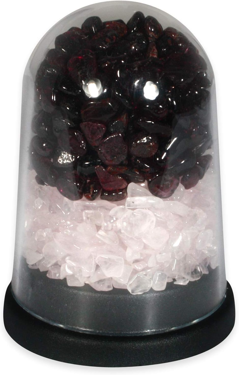 CrystalAge Rose Quartz & Red Garnet Energy Dome