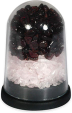 CrystalAge Rose Quartz & Red Garnet Energy Dome