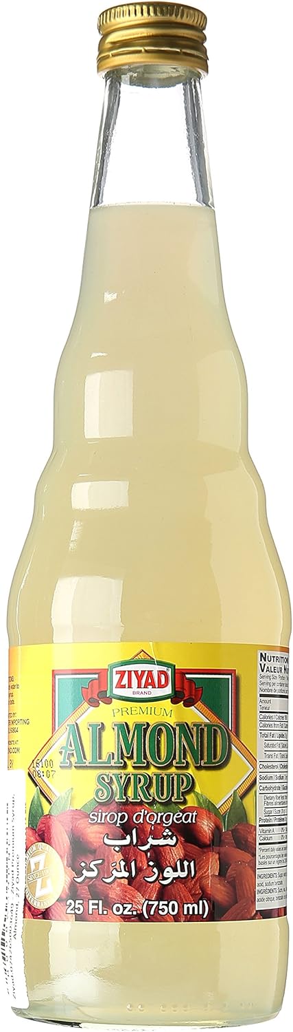 Ziyad Premium Syrup, Almond, 27 Ounce