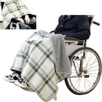 Wheelchair Blanket for Adults - Portable Winter Shawl, Windproof Plaid Poncho - Stay Warm with Wearable Blanket, Wheelchair Warmer Cover