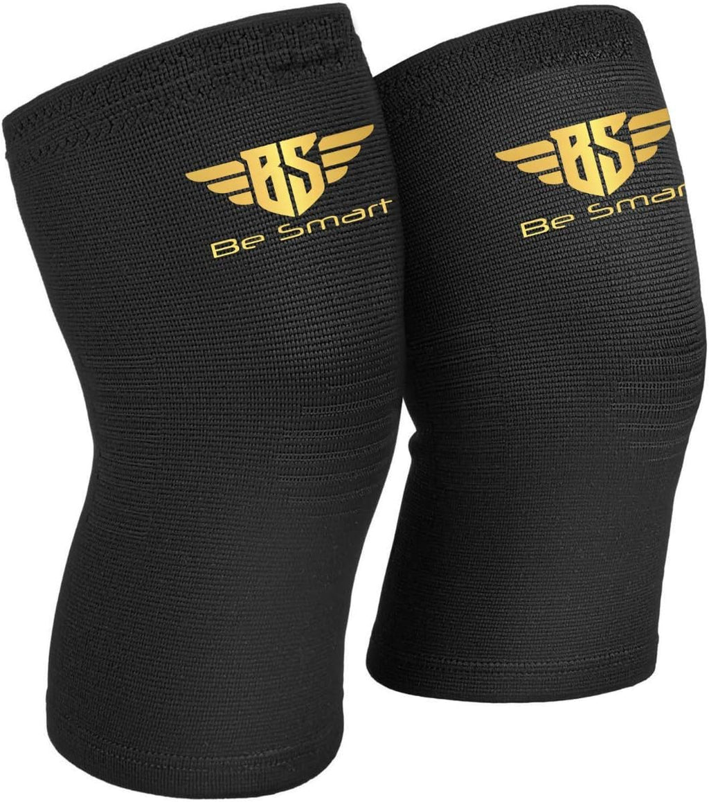 Be Smart Elastic Knee Sleeve Support Brace for Joint Pain Injury Sprain Knee Cap Compress (Single, 4XL)