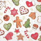 Boston International IHR 3-Ply Paper Napkins, 20-Count Lunch Size, Cookies & Bakery