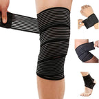 Extra Long Elastic Knee Wrap Compression Bandage Brace Support for Legs, Plantar Fasciitis, Stabilising Ligaments, Joint Pain, Squat, Basketball, Running, Tennis, Soccer, Football