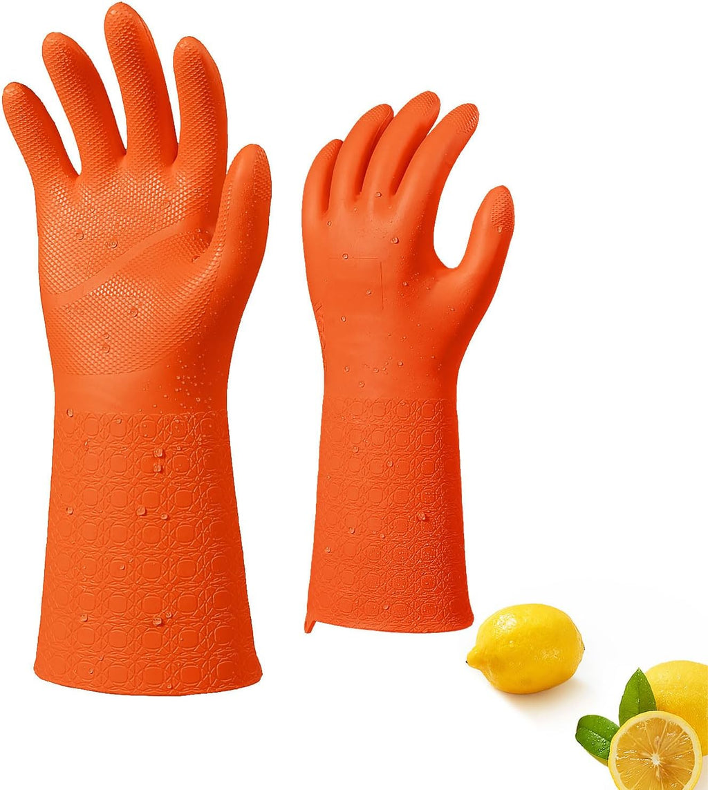 Vgo... Men's Chemical Resistant Gloves,Reusable Lined Work Gloves,Heavy-Duty Industrial Work,Infused with Fresh Rich Aromas