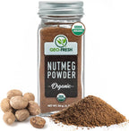 Geo-Fresh Organic Nutmeg Ground Powder, 1.76 oz (50g) - Ground Nutmeg for Baking & Cooking - Premium Nutmeg Powder Organic - USDA Certified Organic - Non-GMO, Kosher & Gluten-Free - Aromatic & Freshly Sourced