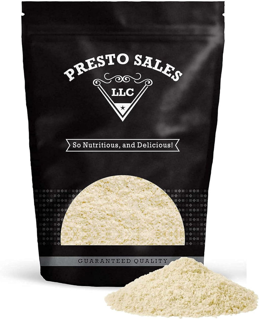 Almonds, Extra Fine Fancy Ground Healthy Blanched Raw, Keto friendly, Guilt Free, Quality, Delicious, 1 Diet, Low Carb, Protein, Packed in a 1 lb. (16 oz.) resealable bag by Presto Sales LLC