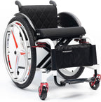 Lightweight Sports Wheelchair, Aluminum Lightweight Wheelchairs, Foldable Aluminum Wheelchair, Ultra-Light Sports Overall, for Teenagers, Adults, Seniors(38cm/15in)
