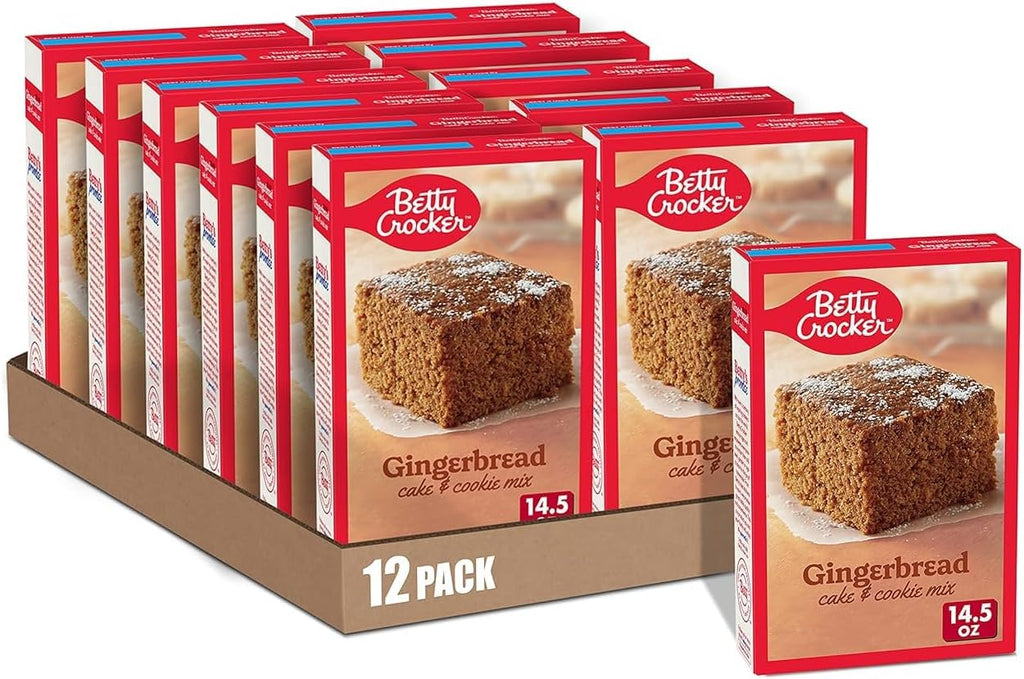 Betty Crocker Gingerbread Cake and Cookie Mix, 14.5 oz. (Pack of 12)