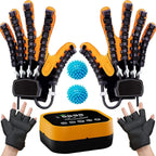 1 Pair Rehabilitation Robot Gloves, 2nd Generation Upgrade Rehabilitation Robot Gloves Both Hand, for Exercises Patients with Hand Dysfunct(Size:M Code,Color:Left+Right)