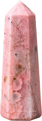 Amazing Gemstone Rhodochrosite Crystal Towers ~ Natural Healing Crystal Point Obelisk for Reiki Healing and Crystal Grid (2" to 3" INCH)