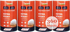 4 inch Lint Roller Refills Only for Scotch Brite, Everyday Clean Lint Roller Refills 4 Pack, Pet Hair Pickup Extra Sticky 90 Sheets per Refill, 360 Adhesive Sheets Total (1 3/4 inch Inside Dia.)