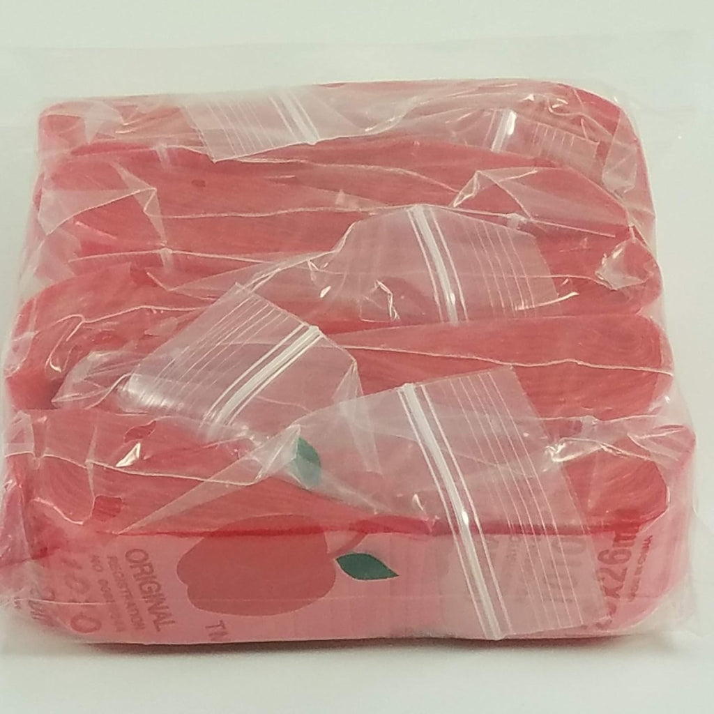 1010 Original Mini Ziplock 2.5mil Plastic Bags 1" x 1" Reclosable Baggies (Red) Bulk