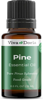 Viva Doria Pine Needle Essential Oil, 100% Pure, Natural, Pine Essential Oil, Undiluted, for Aromatherapy | Food Grade, 15 mL (0.5 Fluid Ounce)