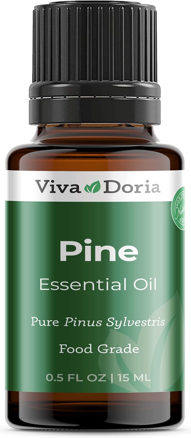 Viva Doria Pine Needle Essential Oil, 100% Pure, Natural, Pine Essential Oil, Undiluted, for Aromatherapy | Food Grade, 15 mL (0.5 Fluid Ounce)