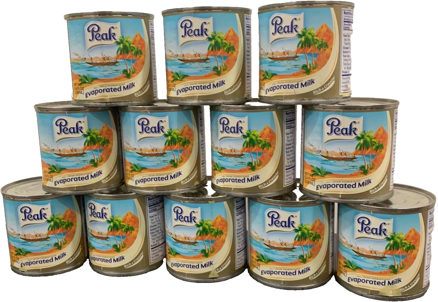 PEAK EVAPORATED MILK 5 OZ ( 12 CANS)