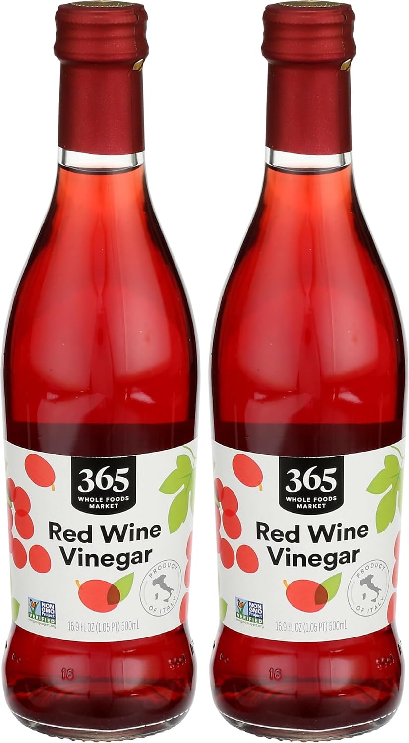 365 by Whole Foods Market, Red Wine Vinegar, 16.9 Fl Oz (Pack of 2)