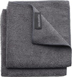 Brabantia x2 Microfiber Cleaning Dish Cloths (Dark Gray) Absorbent Hygenic Rags for Washing, Cleaning, Drying (12x12)