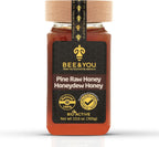 BEE and YOU Pine Raw Honey, Honeydew Honey, Wild-crafted, 100% Natural, Unprocessed, Enzymes, Antioxidants, Manuka Honey Alternative, Paleo, Gluten-Free (10.6 oz)