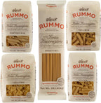 Rummo Pasta Variety Pack - Spaghetti Noodles, Fusilli, Penne Rigate, Farfalle, Ziti, Made with Semolina Flour, Pasta from Italy - 16 Ounce (Pack of 5)