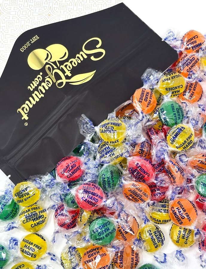 SweetGourmet Sugar-Free Assorted Fruits Hard Candy | 4 Flavors | 2 Pounds