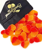 SweetGourmet Juicy Peach Hearts Gummy | Bulk Sanded Candy | 2 Pounds