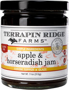 Terrapin Ridge Farms Apple Horseradish Jam – Sweet & Spicy Jam for Meats, Cheese, and More – Gluten Free, Vegan – 11 oz jar