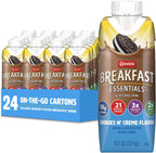 Carnation Breakfast Essentials Complete Nutritional Drink Cookies N Crème Flavor 8 oz Bottle 24 Ct