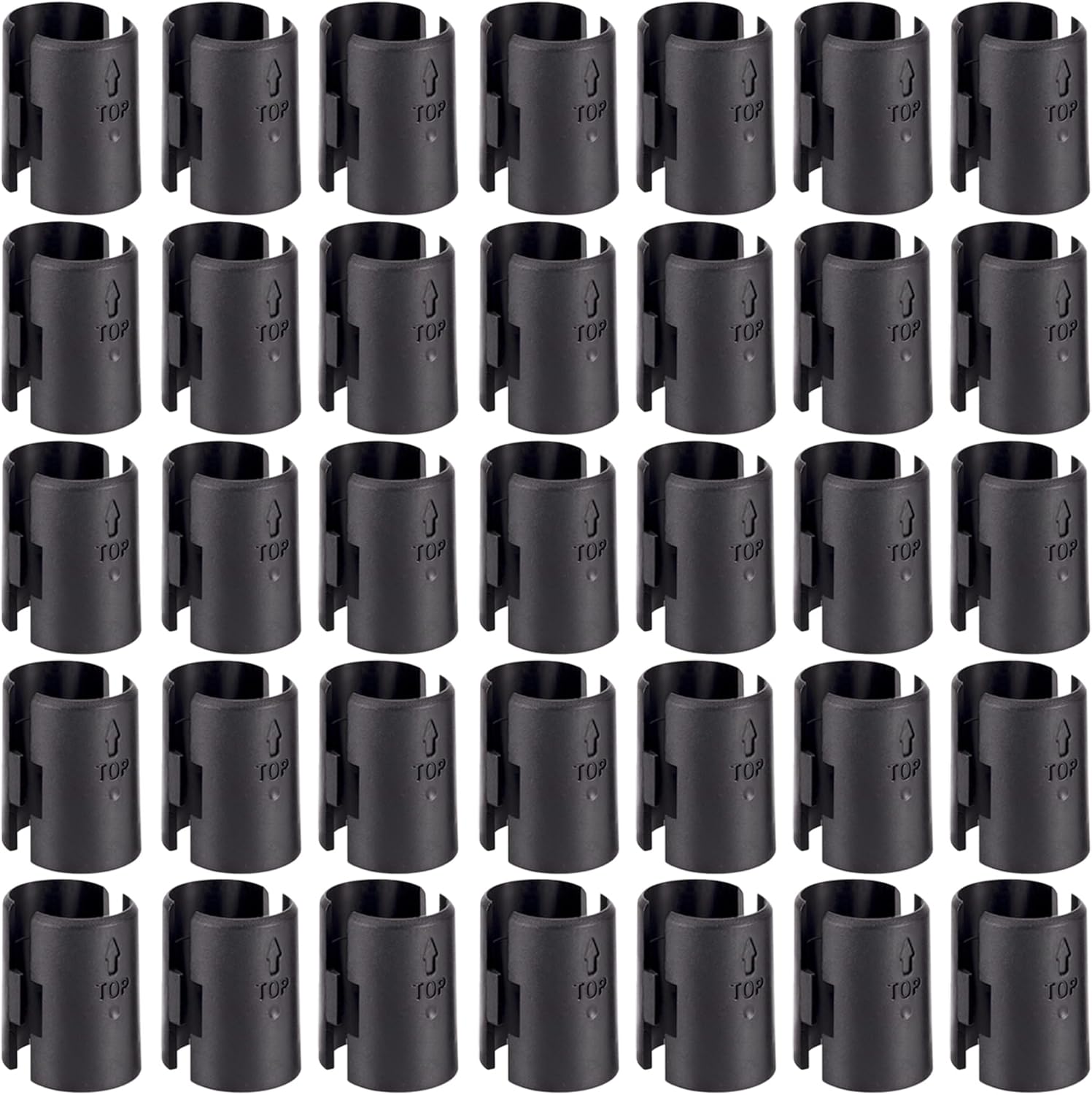 Wire Shelf Clips,54-Pack Wire Shelving Shelf Lock Clips for 1" Post Shelvings,27 Pairs Wire Rack Lock Clip Replacements for Metal Shelving Sleeves System