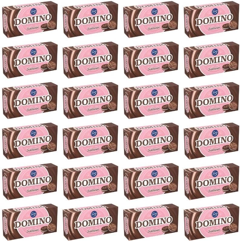 Fazer Domino Chocolate Covered Biscuits 24 Boxes of 354g 300oz