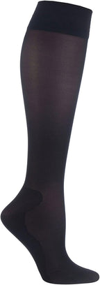 1 pair sockshop 40 Denier knee high Flight and travel socks Black 4-7 uk, 5-8 us