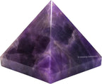 Amazing Gemstone Amethyst Pyramid Crystal Healing Stones - 2" Great Pyramid Figurine of Natural Stone Pyramid for Meditation, Reiki, Chakra Balancing and Crystal Pyramids Grid