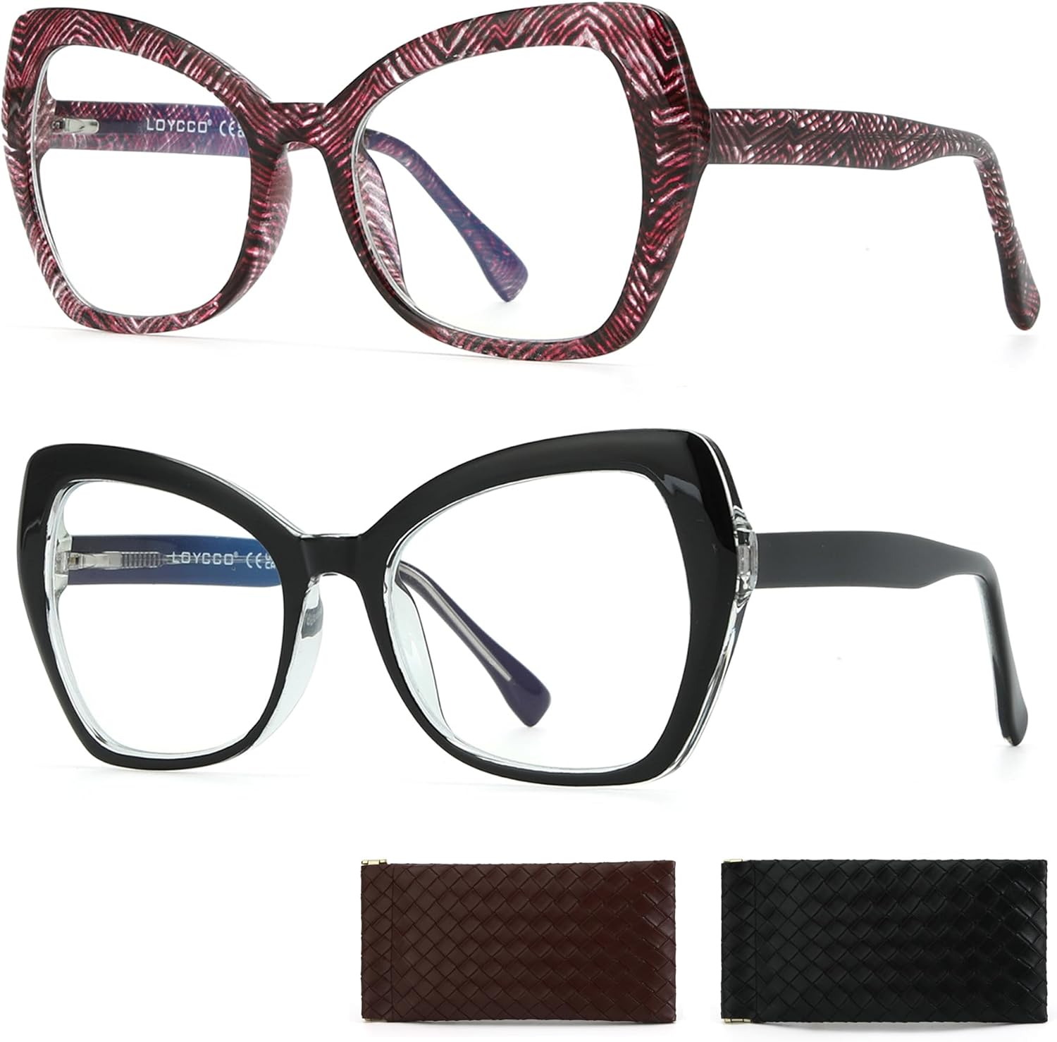 1/2/4/5 Pack Computer Reading Glasses Blue Light Blocking Readers Spring Hinge for Women Men