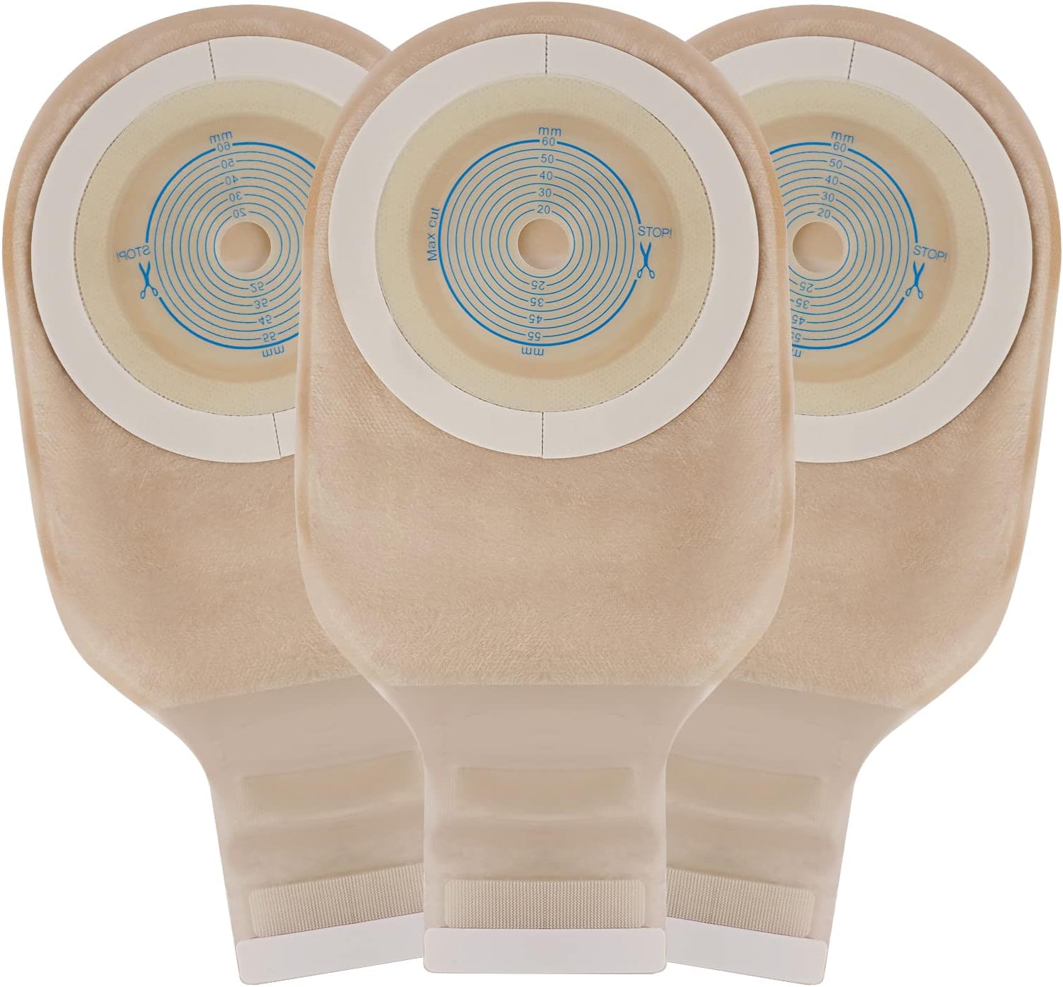 20 PCS Colostomy Bags Rainlotus One Piece Ostomy Bag,Ostomy Drainable Pouch for Ileostomy Stoma Care, Cut to Fit.