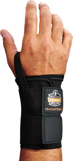 Ergodyne ProFlex 4010 Double-Strap Right Wrist Support, Black, Medium