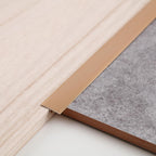 Gaahing Aluminum T Molding Floor Transition Strip, T Moulding for Laminate Flooring Planks, Vinyl Floor Transition, Rubber Transition (3Pcs x 2.9ft x 0.8in, Matte Gold)