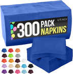 Dark Blue Napkins Disposable Everyday 300 Pcs 2 Ply Dark Blue Dinner Napkins Bulk For Parties & Party Supplies