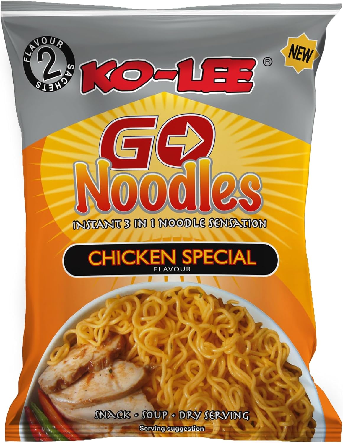 Ko-lee Go Instant Noodles Special Chicken Flavour 85 g (Pack of 24)