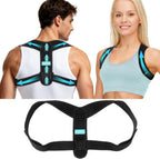 Adjustable Posture Corrector for Men & Women – Upper & Mid Back Brace for Posture Alignment – Relieves Neck, Shoulder & Clavicle Pain – Lightweight, Breathable & Invisible Under Clothing（Chest Size 30”-43”）