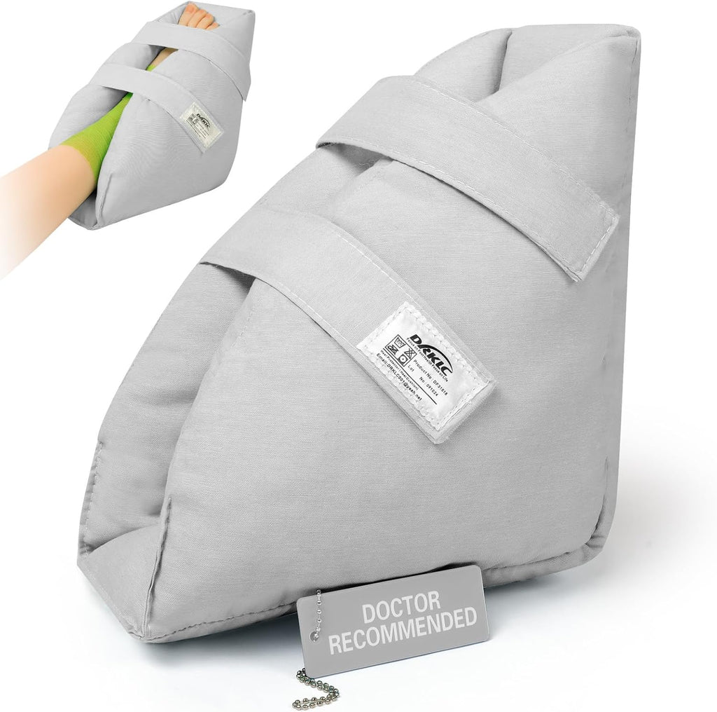 Heel Protector Cushion for Pressure Sores,Adjustable Foot Support Boot Surgery Recovery Supplies for Elderly Bedridden Pressure Ulcer Cushion Ankle Pillow for Bed, Wheelchairs
