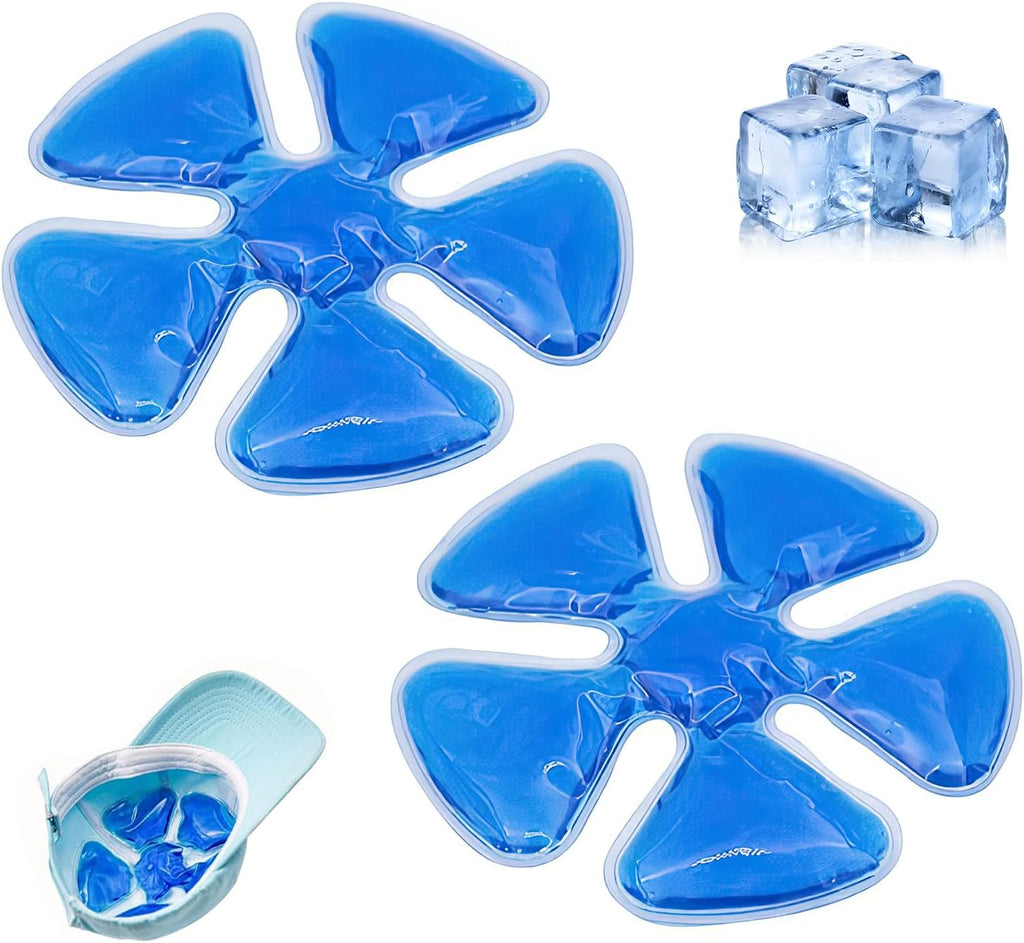 Ice Pack for Hard Hat, Reusable Cooling Gel Ice Packs for Hats, Helmet Ice Packs Cool Down Cold Pack, 4 Hour Cooling Relief, Suitable for Catcher Helmets, Cycling Helmet, Hard Hat