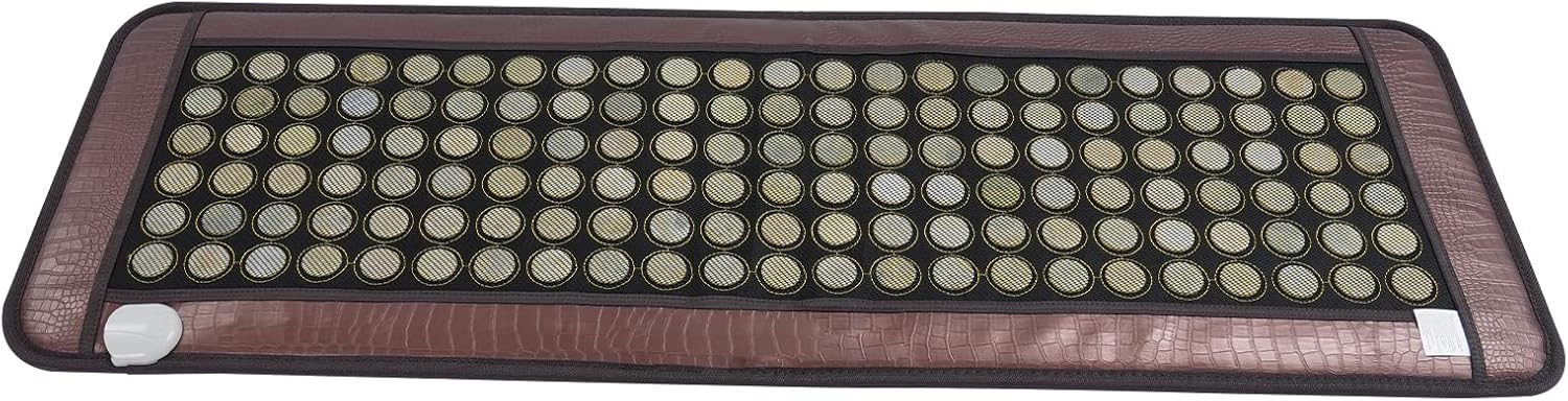 Natural Jade Tourmaline Stone Far-Infrared Therapy Mat Electric Heating Pad