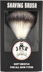 Jack The Barber Shaving Brush for Men, Classic Shave Brush with Synthetic Knot, Badger Shaving Brush Alternative, Vegan Friendly Grooming Essential