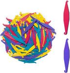 OBTANIM 100 Pcs Colorful Disposable Plastic Braces Elastic Rubber Bands Placers Tool for Braces Dental Orthodontic