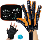 Stroke Hemiplegia Rehabilitation Robot Gloves, Hand Dysfunction Patient Training Device, Finger Exerciser Finger Orthosis(Size:XL Code,Color:Right Hand)